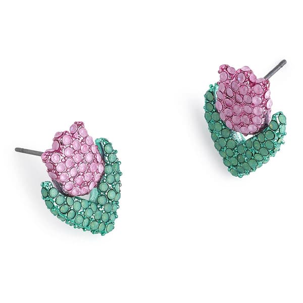 Betsey Johnson Spring Tulip Stud Earrings