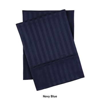 Superior 400 Thread Count Egyptian Cotton Solid Deep Pocket Sheet Set Navy Blue / Twin XL