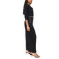 Petite MSK 3/4 Sleeve Drape Neck Belt Waist Jumpsuit - image 3