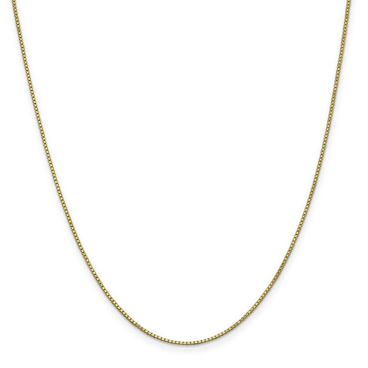 Gold Classics(tm) 10kt. Gold 1mm Round Box Chain Bracelet