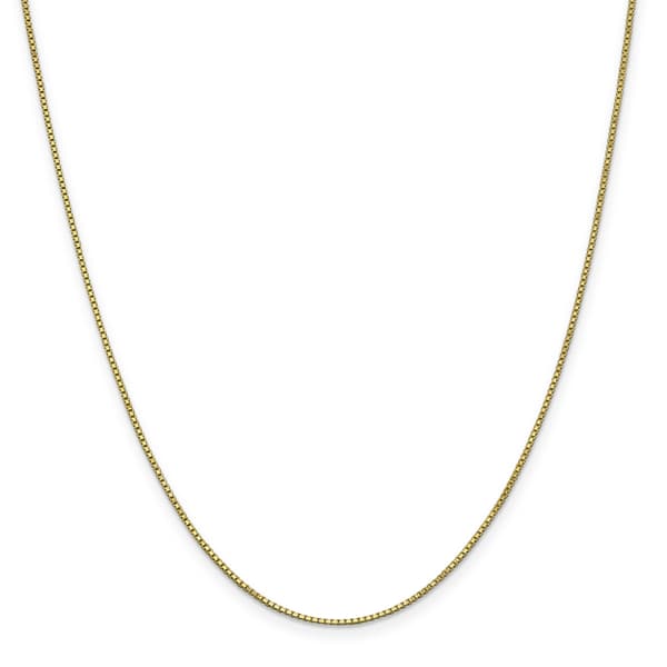 Gold Classics(tm) 10kt. Gold 1mm Round Box Chain Bracelet - image 