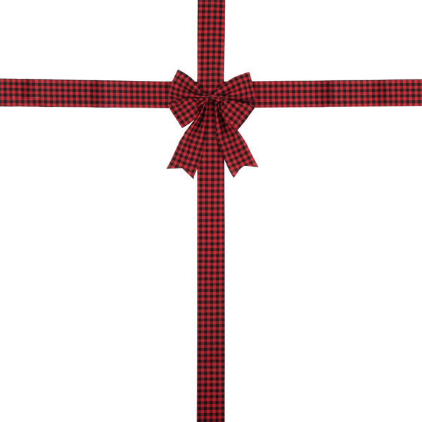 Northlight 14ft. Red Buffalo Plaid Christmas Door Bow