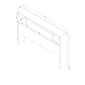 South Shore Spark Pure Black Full Bookcase Headboard - image 3