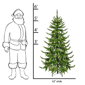 Santa''s Workshop 6ft. Pre-Lit LED Lights Green PVC Tree - image 2