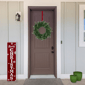 Northlight 14in. Red Over the Door Metal Christmas Wreath Hanger - image 3