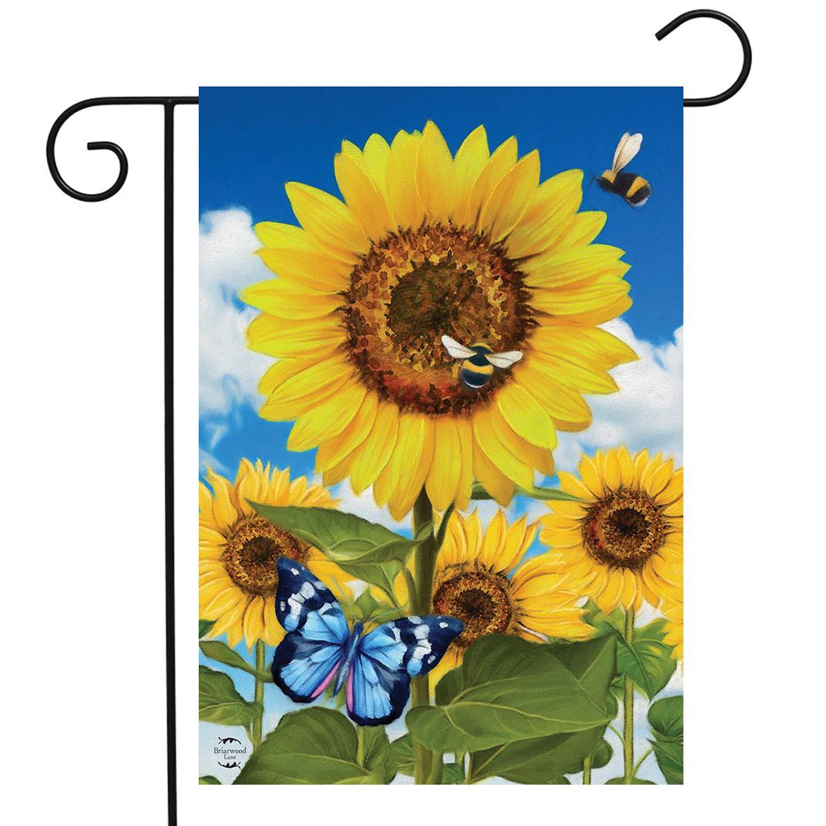 Sunflowers & Bees Garden Flag