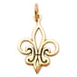 Gold Classics&#40;tm&#41; 14kt. Gold Fleur De Lis Charm - image 1