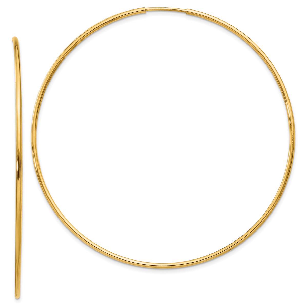 Gold Classics™ 14kt. 58mm Gold Endless Hoop Earrings