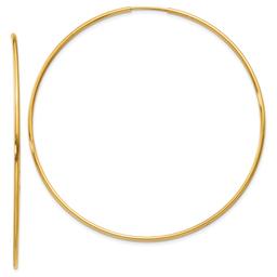 Gold Classics(tm) 14kt. 58mm Gold Endless Hoop Earrings