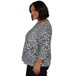 Plus Size Hearts of Palm Berry Fabulous Animal Square Ring Blouse - image 4