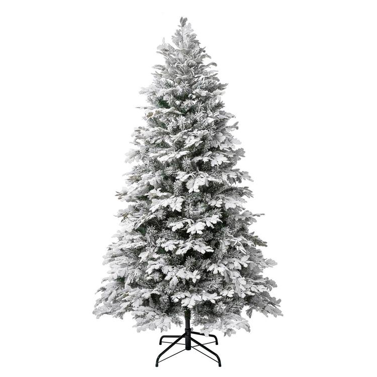 National Tree 7.5ft. Feel-Real(R) Acacius Snowy Christmas Tree