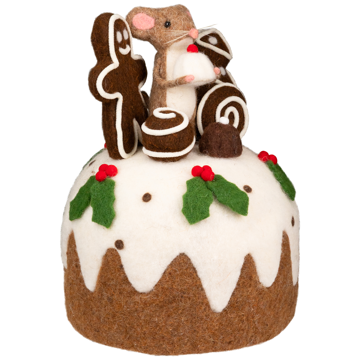 Northlight Mouse & Gingerbread Man Cake Christmas Decoration
