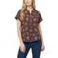 Petites NY Collection Short Cuff Dolman Sleeve Airflow Blouse - image 1