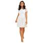 Petite Connected Apparel Short Sleeve Lace Pocket A-Line Dress - image 1