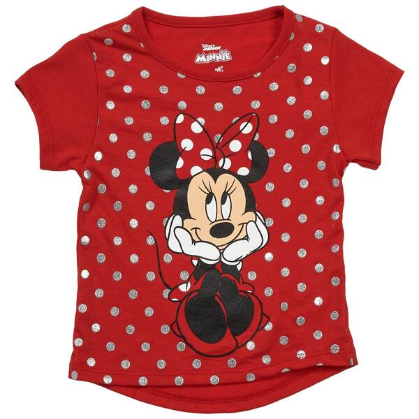 Toddler Girl Disney&#40;R&#41; Minnie Mouse Short Sleeve Dot Top - image 