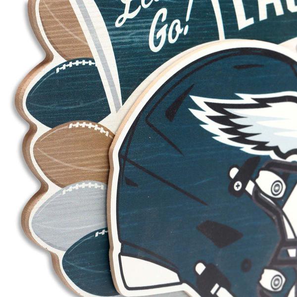 Open Road Eagles Wood Wreath