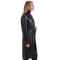 Womens Ellen Tracy Faux Leather Trench Coat With Belt - image 2