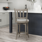 HH2 Home Presque Isle Grey Wood Counter Height Swivel Stool - image 7