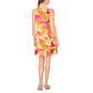 Womens MSK Sleeveless Leaf Challis Ruffle Hem Shift Dress - image 4