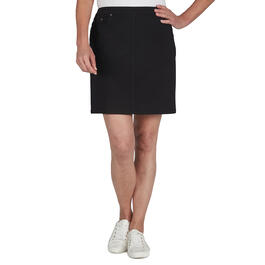 Petite Hearts of Palm Essentials Solid Pull-On Tech Stretch Skort