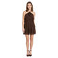 Juniors Morgan & Co. Glitter Knit Halter Ruffle Mini Dress - image 2