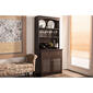 Baxton Studio Agni Dark Brown Buffet & Hutch Kitchen Cabinet - image 1