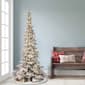 Puleo International 6.5ft. Pre-Lit Flocked Pine Christmas Tree - image 2