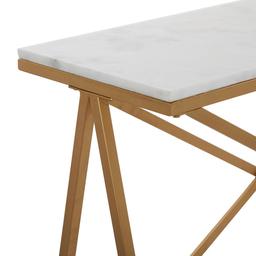 9th & Pike® White Metal Contemporary Console Table