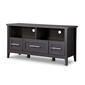 Baxton Studio Espresso TV Stand with 3 Drawers - image 2