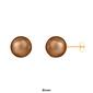 Splendid Pearls 14kt. Gold 10mm Round Pearl Stud Earrings - image 3