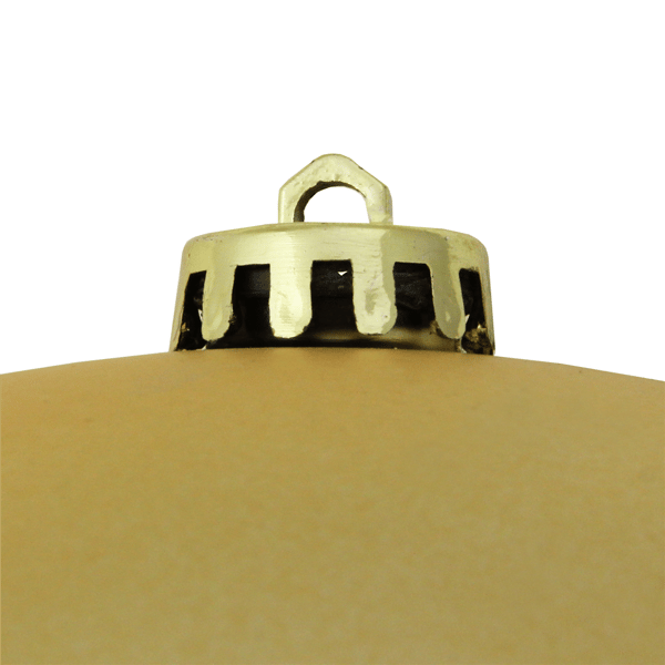 Northlight Matte Vegas Gold Shatterproof Christmas Ornament