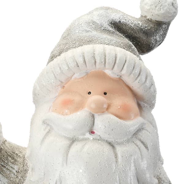 National Tree 15in. Winter Santa Candleholder Figurine