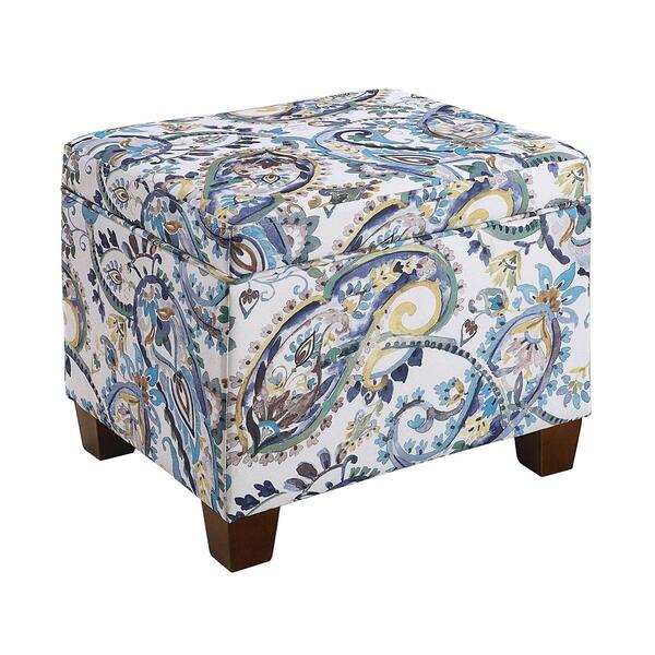 Convenience Concepts Madison Floral Storage Ottoman - image 