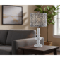 Adesso Ambrose Large Table Lamp with Pleated Navy/White Shade - image 4