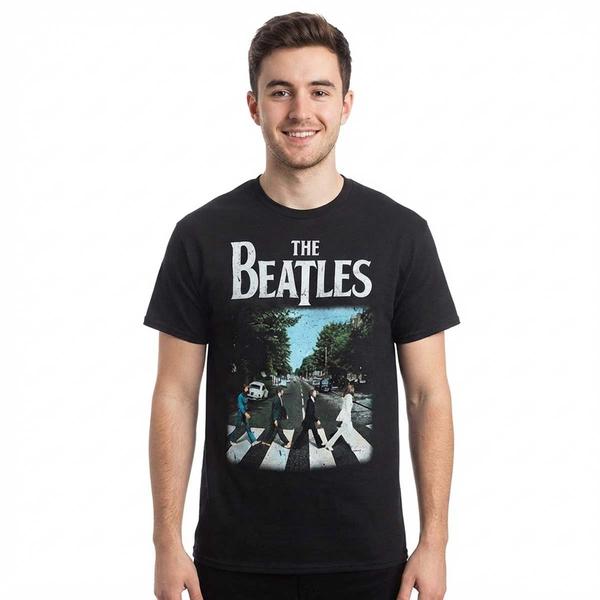 Young Mens The Beatles Graphic Tee - Black - image 
