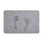 VCNY Home Grey Carved Leaves Diatomite Stone Bath Mat - image 2