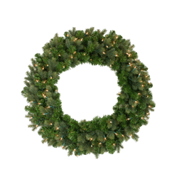 Northlight Pre-Lit Savannah Spruce Artificial Christmas Wreath