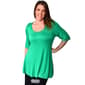 Plus Size 24/7 Comfort Apparel Elbow Sleeve Top - image 6