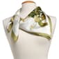 Womens Renshun Green Floral Square Scarf - image 1