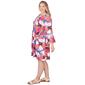 Plus Size Ruby Rd. 3/4 Sleeve Floral Lace Trim A-Line Dress - image 3