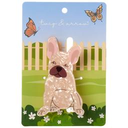 Womens Twig & Arrow French Bulldog Claw Clip