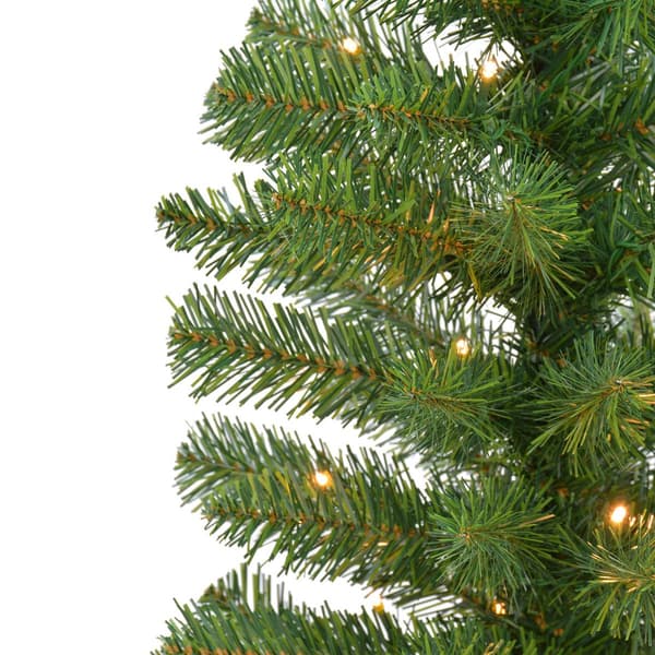 Puleo International Pre-Lit Potted Christmas Trees - Set of 2