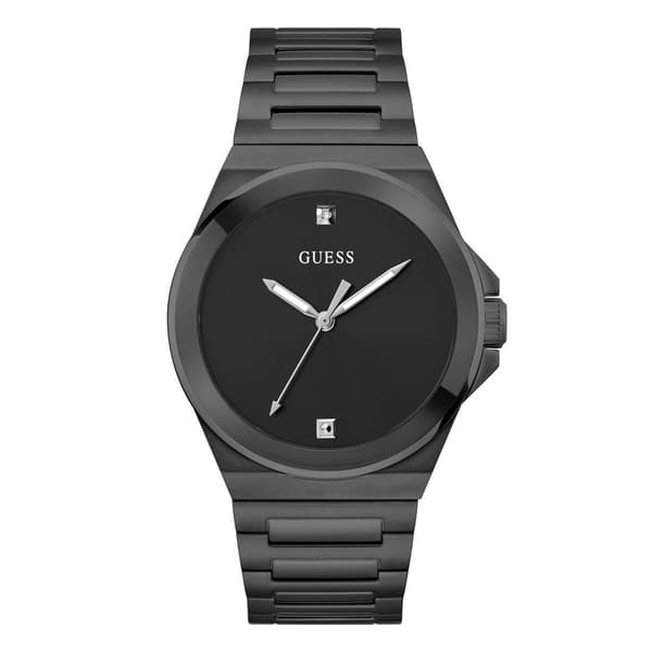 Mens Guess Black Dial Analog Watch - GW0833G2