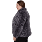 Plus Size Skye’s the Limit Icy Blue Sparkle Leopard Jacket - image 4