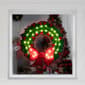 Northlight 15in. Holographic Christmas Wreath Window Silhouette - image 6