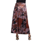 Womens 24/7 Comfort Apparel Fall Floral Maxi Skirt with Buckle - image 2