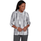 Petite Alfred Dunner Regent Street Brushstroke Sweater - image 1