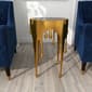 9th & Pike® Gold Aluminum Contemporary Accent Table - image 6