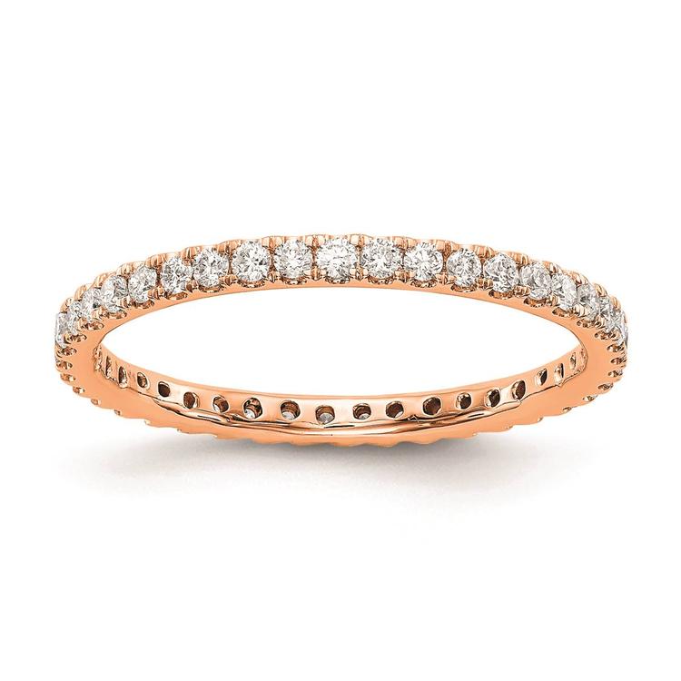 Pure Fire 14kt. Rose Gold Lab Grown Diamond Eternity Band