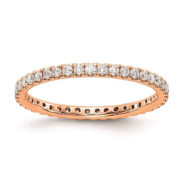 Pure Fire 14kt. Rose Gold Lab Grown Diamond Eternity Band